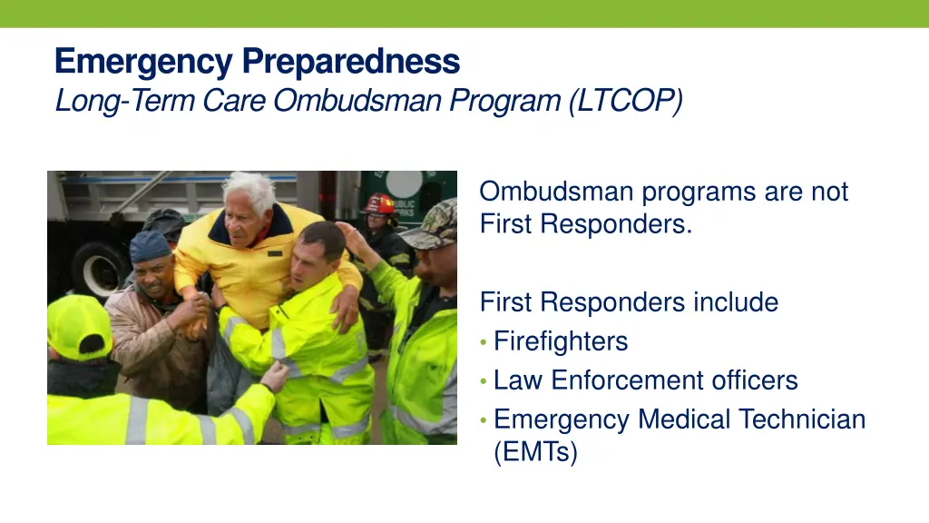 emergency preparedness long term care ombudsman 5