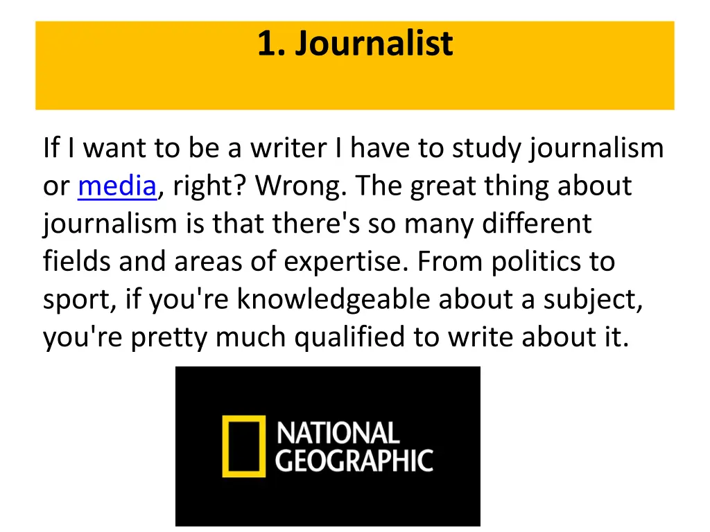 1 journalist