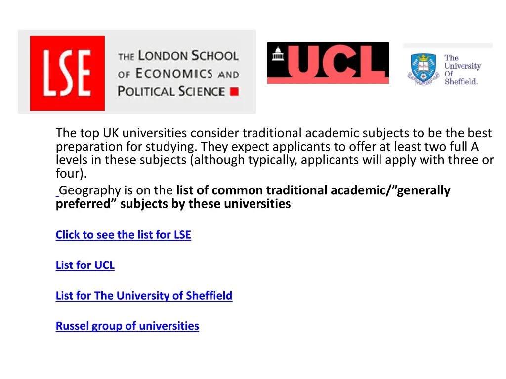 the top uk universities consider traditional