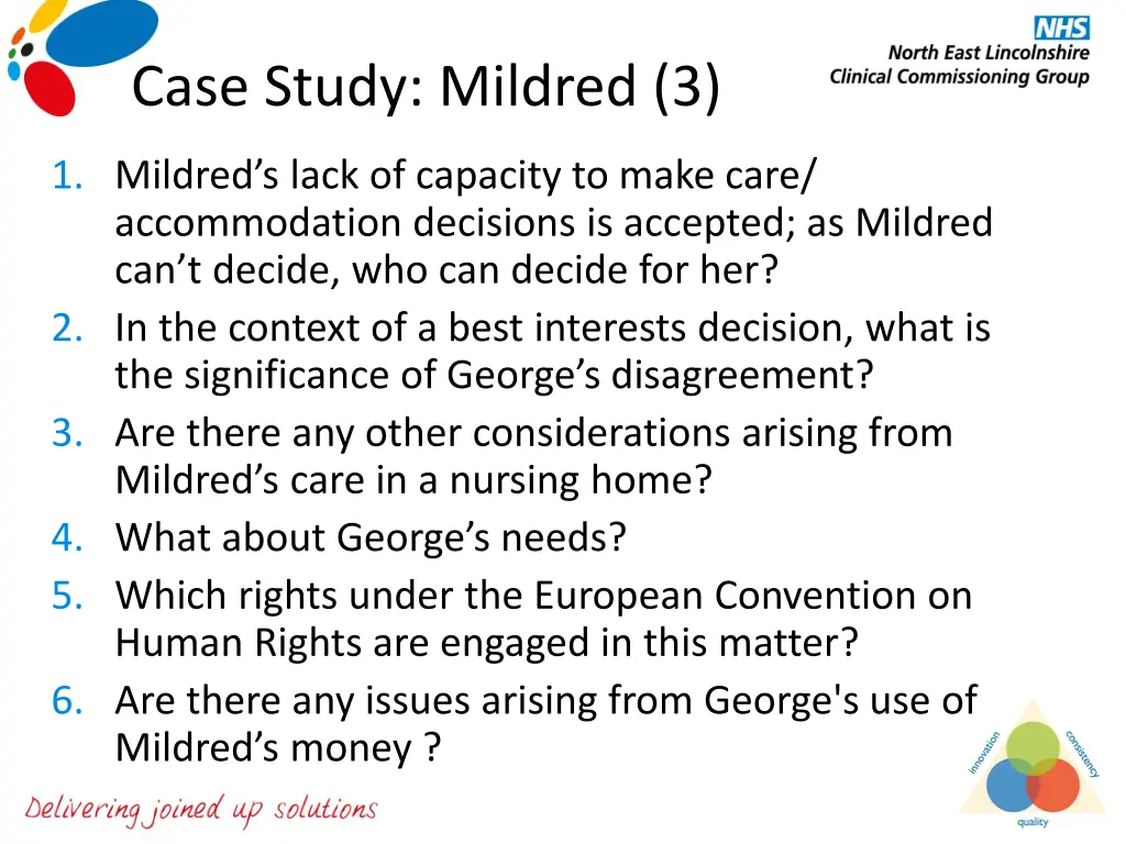 case study mildred 3