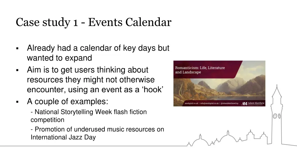 case study 1 events calendar