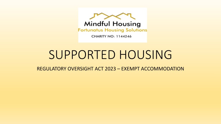 supported housing