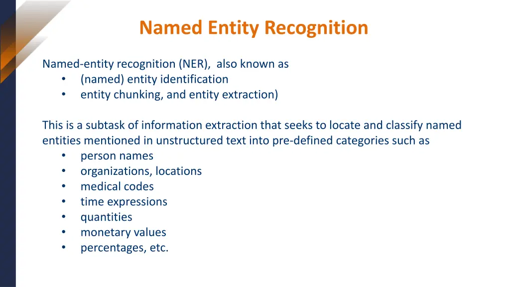 named entity recognition