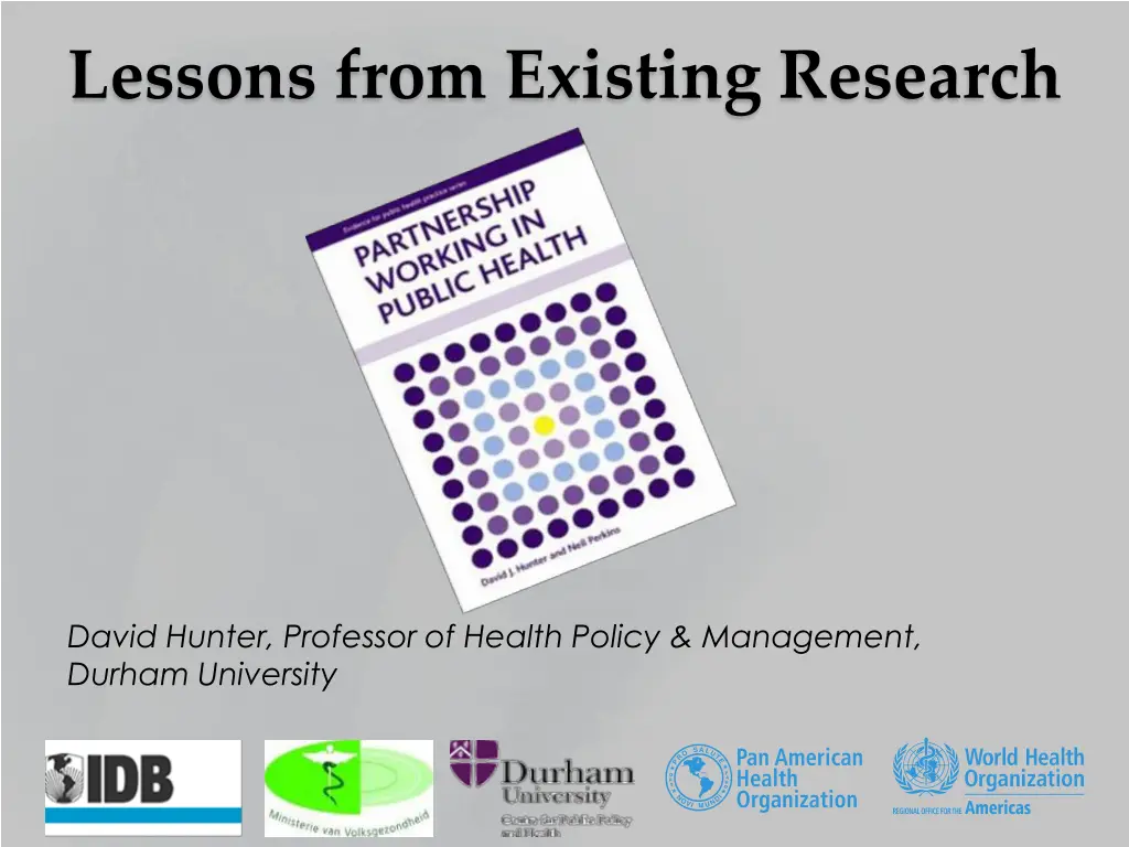 lessons from existing research