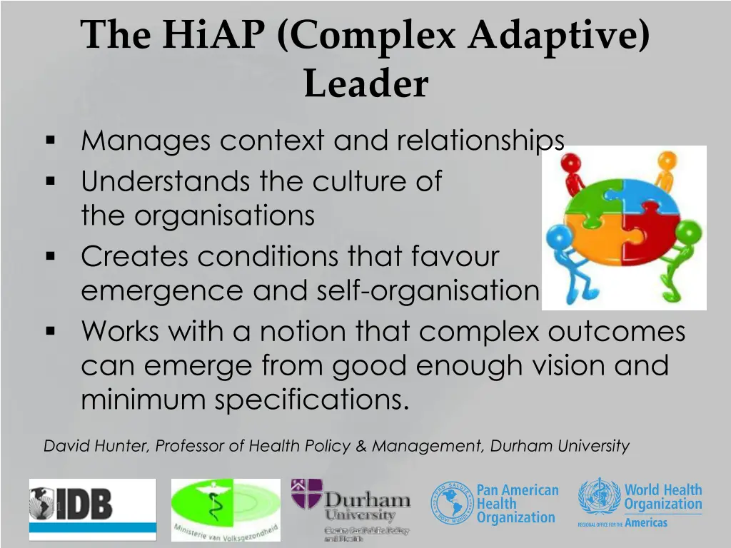 the hiap complex adaptive leader