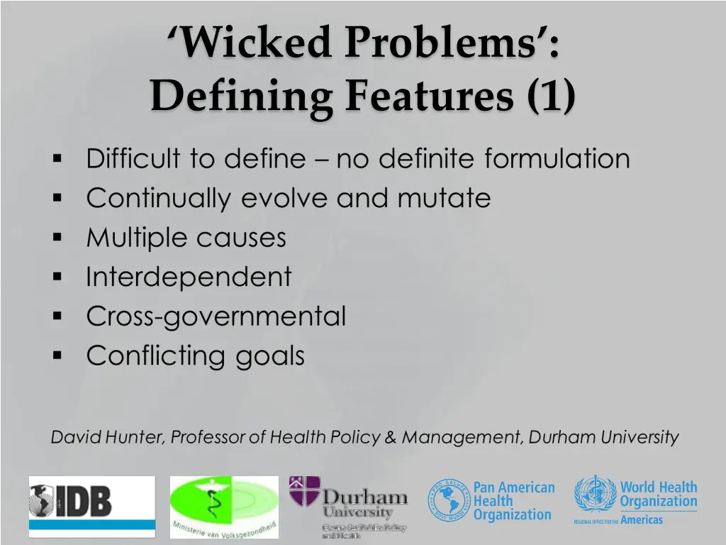 wicked problems defining features 1