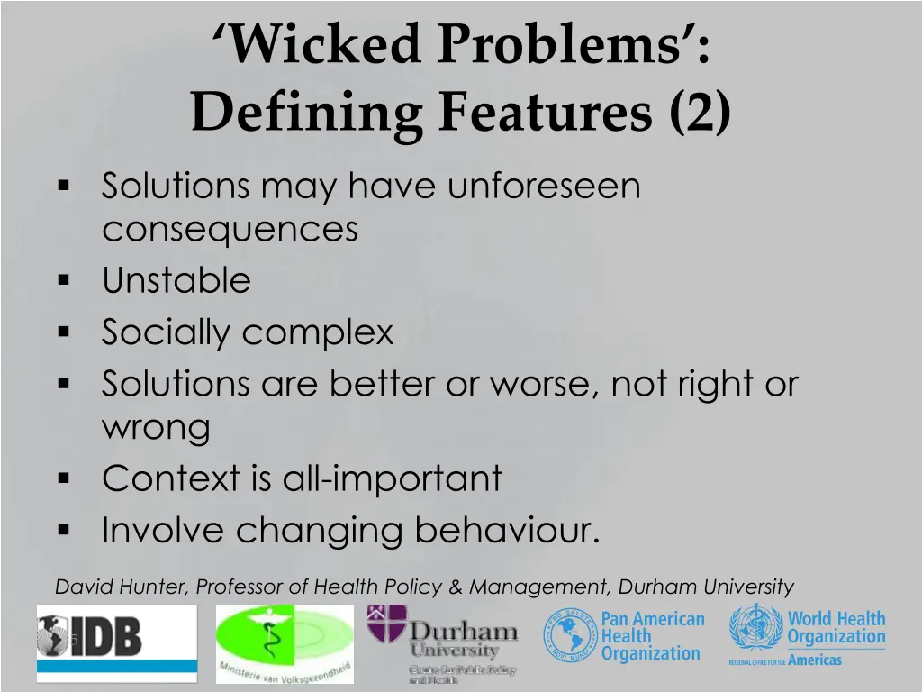 wicked problems defining features 2 solutions