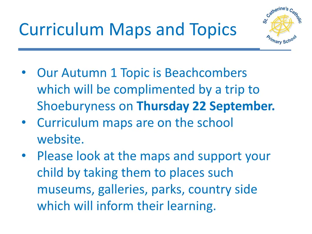 curriculum maps and topics 1