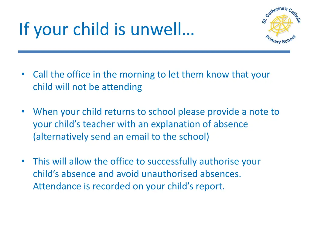 if your child is unwell