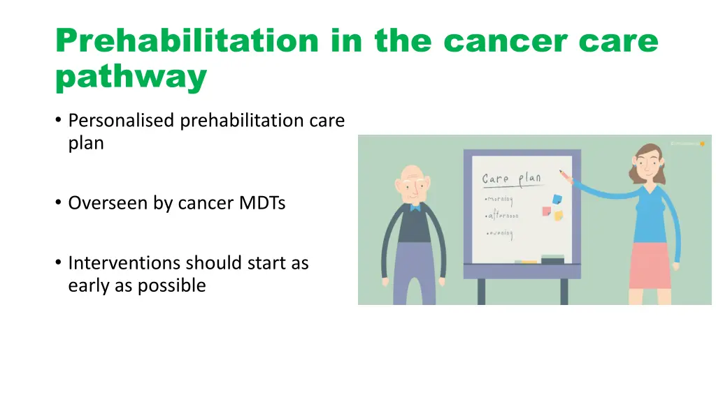 prehabilitation in the cancer care pathway