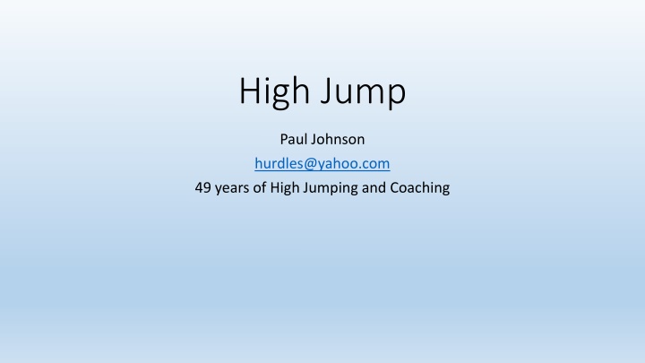 high jump