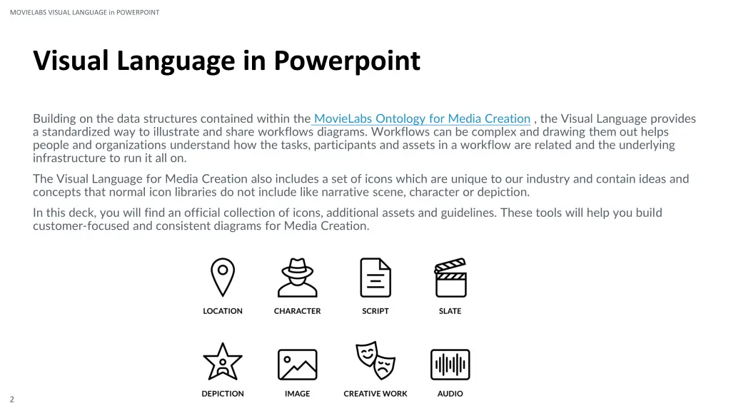 movielabs visual language in powerpoint