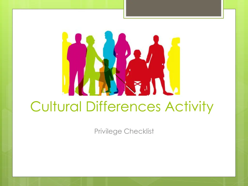 cultural differences activity