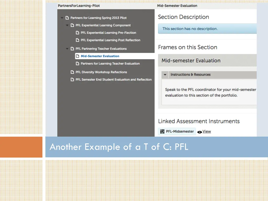 another example of a t of c pfl