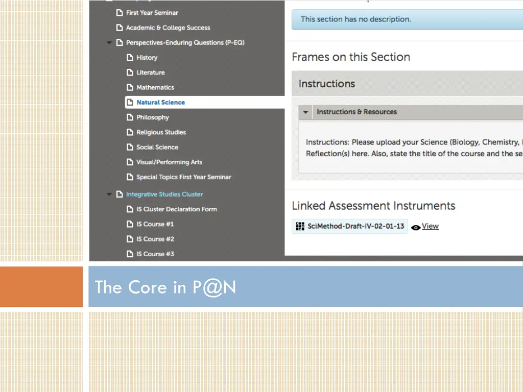 the core in p@n