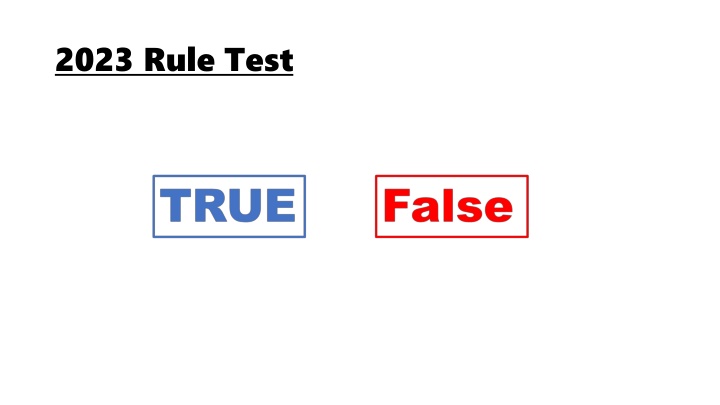 2023 rule test