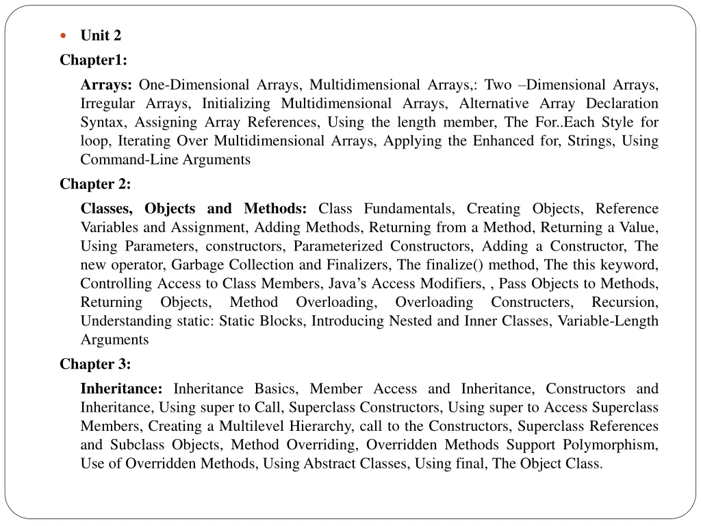 unit 2 chapter1 arrays one dimensional arrays