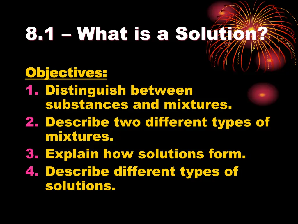 8 1 what is a solution