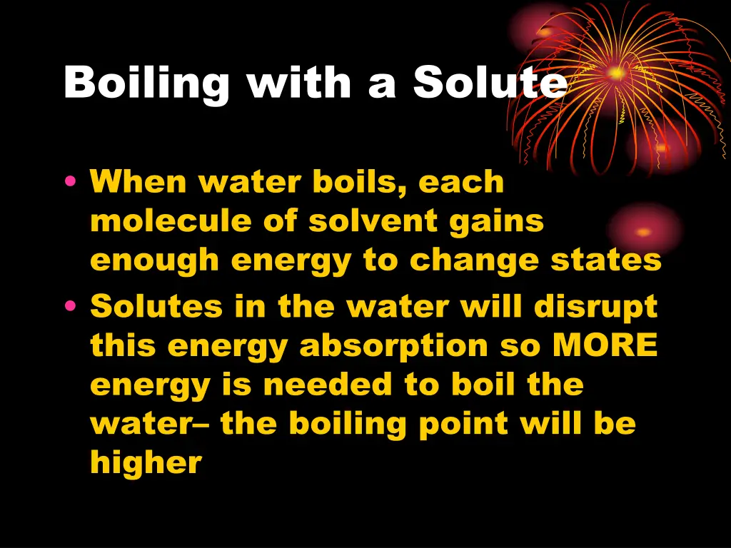 boiling with a solute