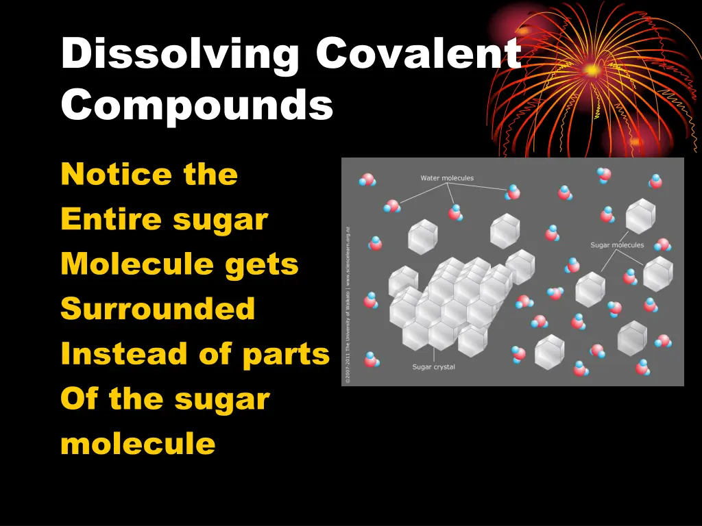 dissolving covalent compounds