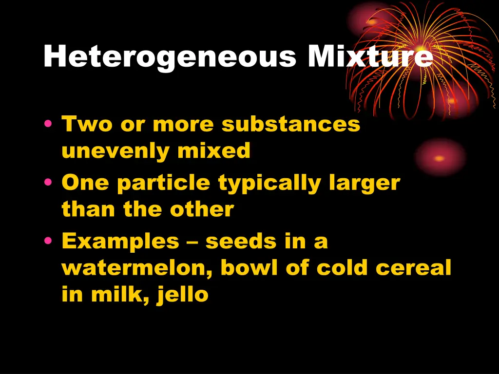 heterogeneous mixture