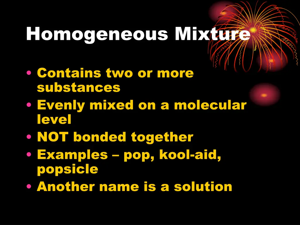 homogeneous mixture