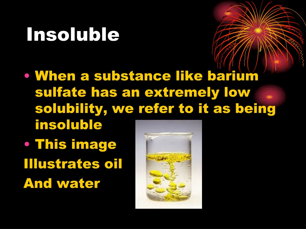 insoluble