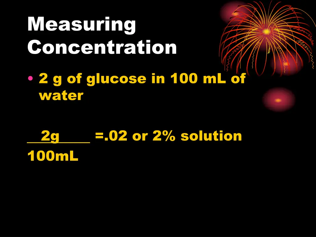 measuring concentration