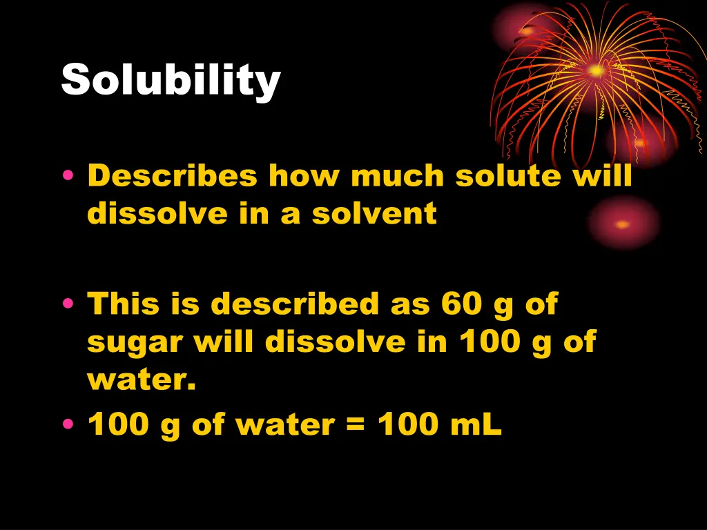 solubility