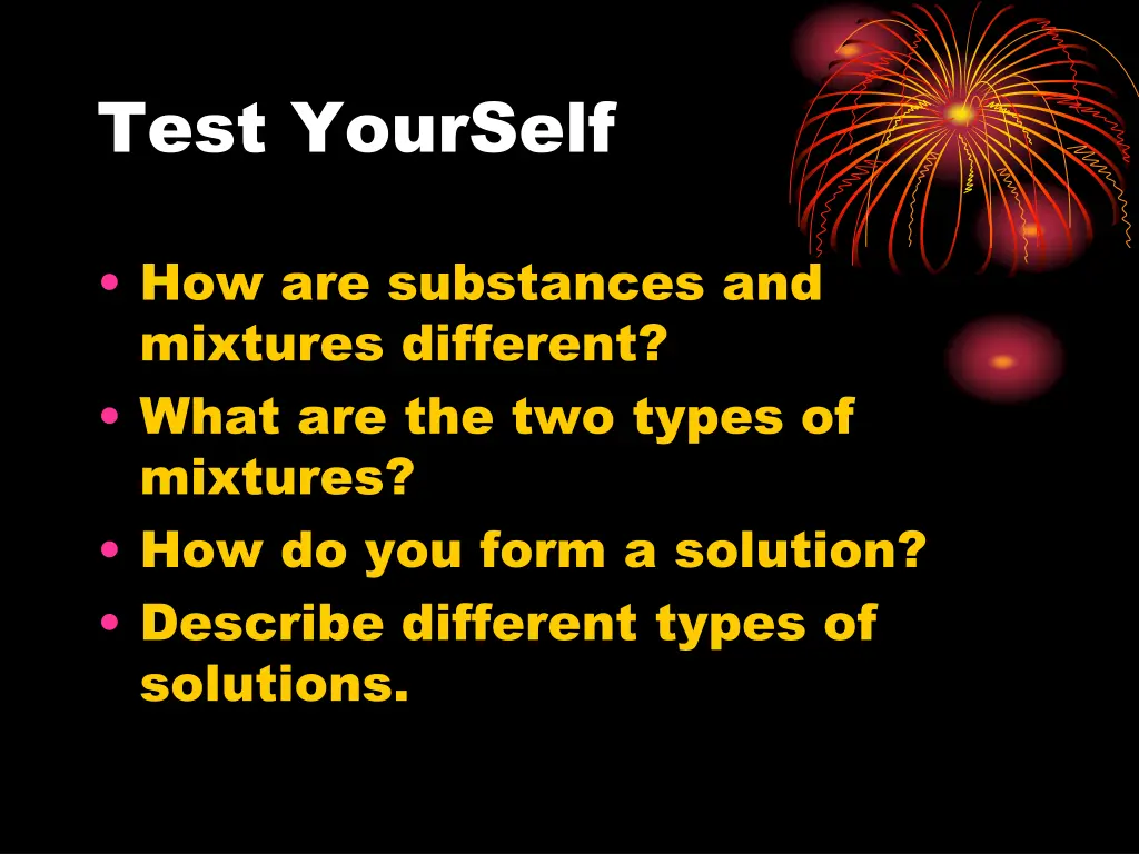 test yourself