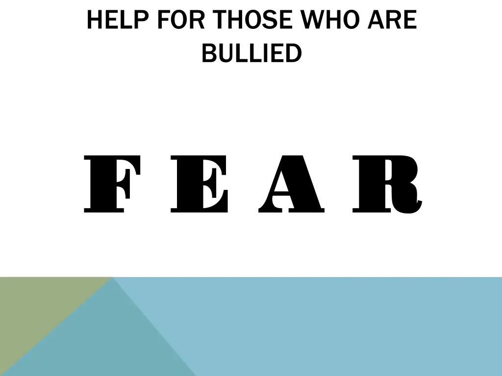 help for those who are bullied 1