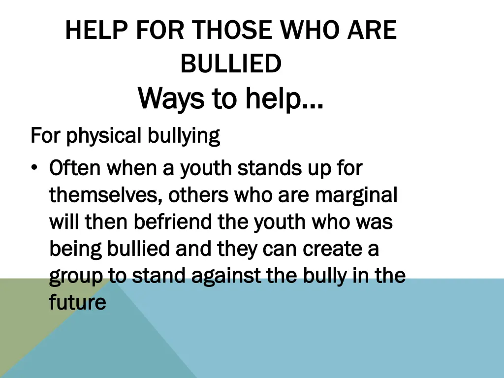 help for those who are bullied ways to help ways 2