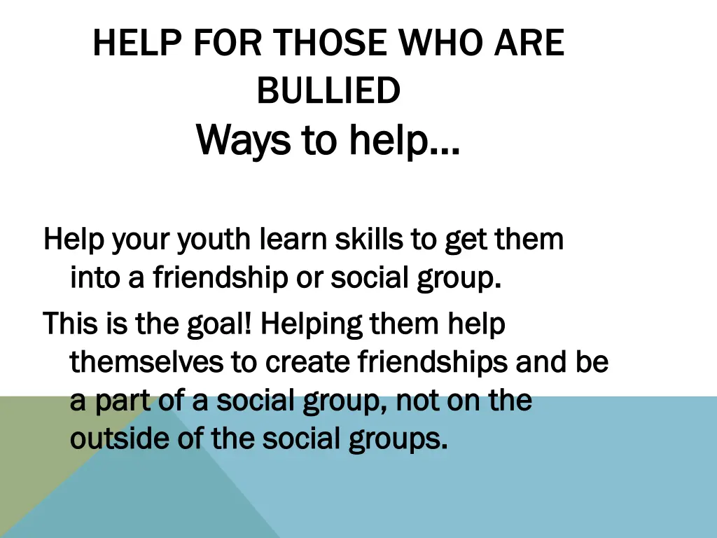 help for those who are bullied ways to help ways 5