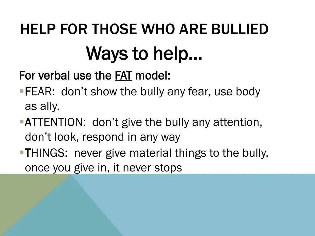 help for those who are bullied ways to help ways