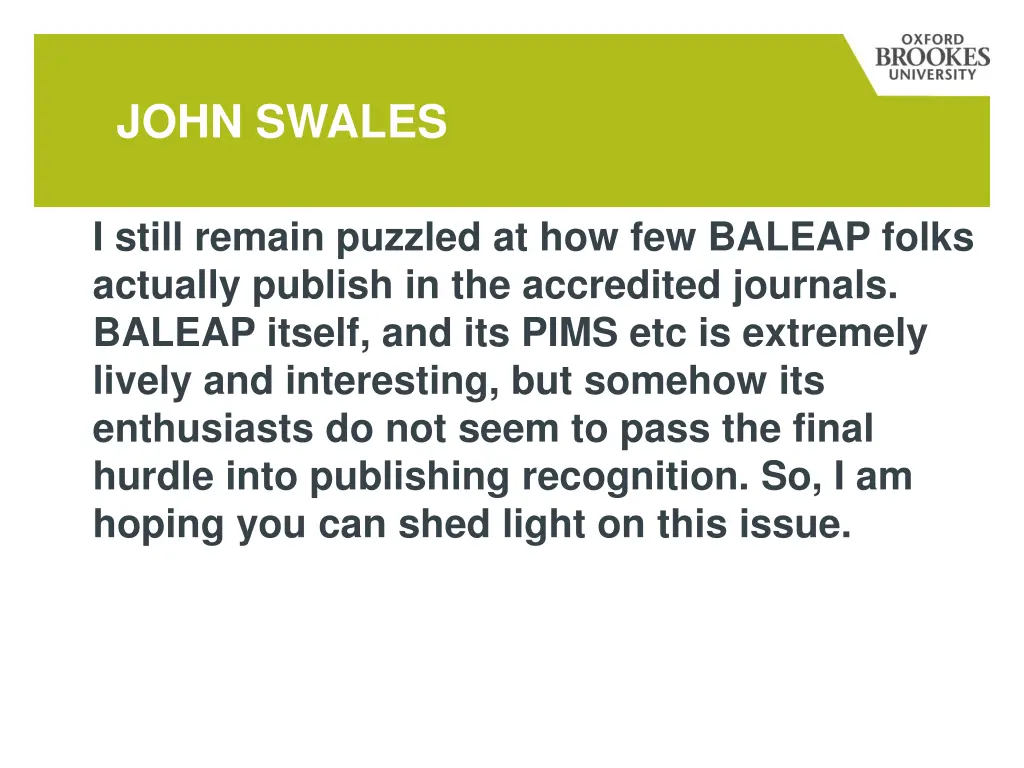 john swales