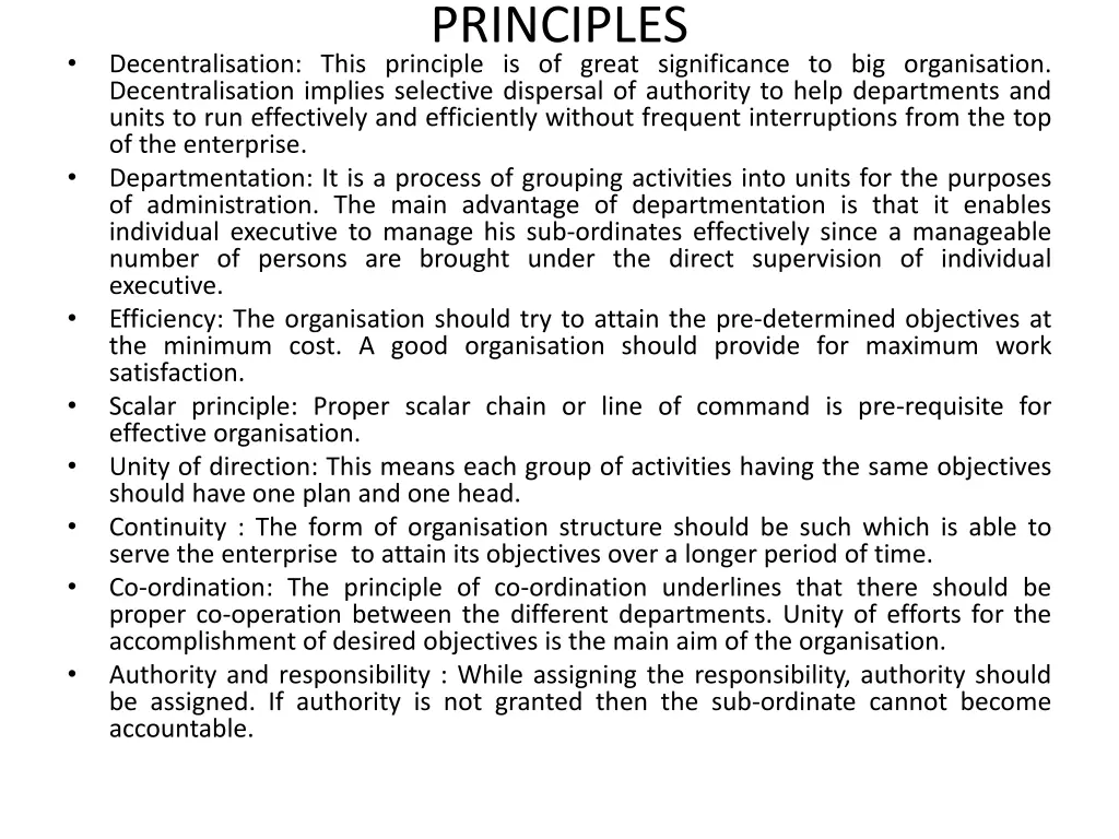 principles