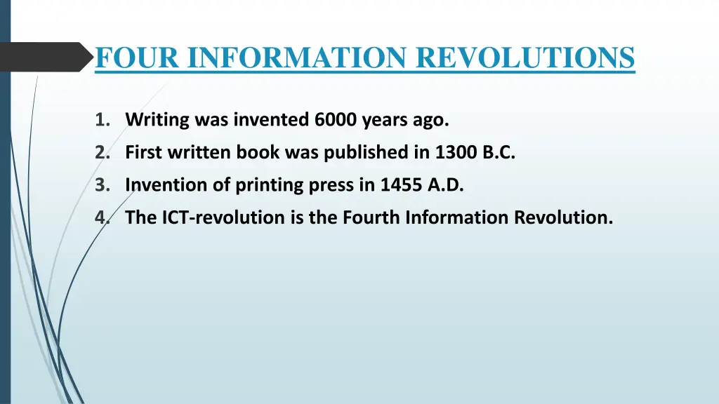 four information revolutions