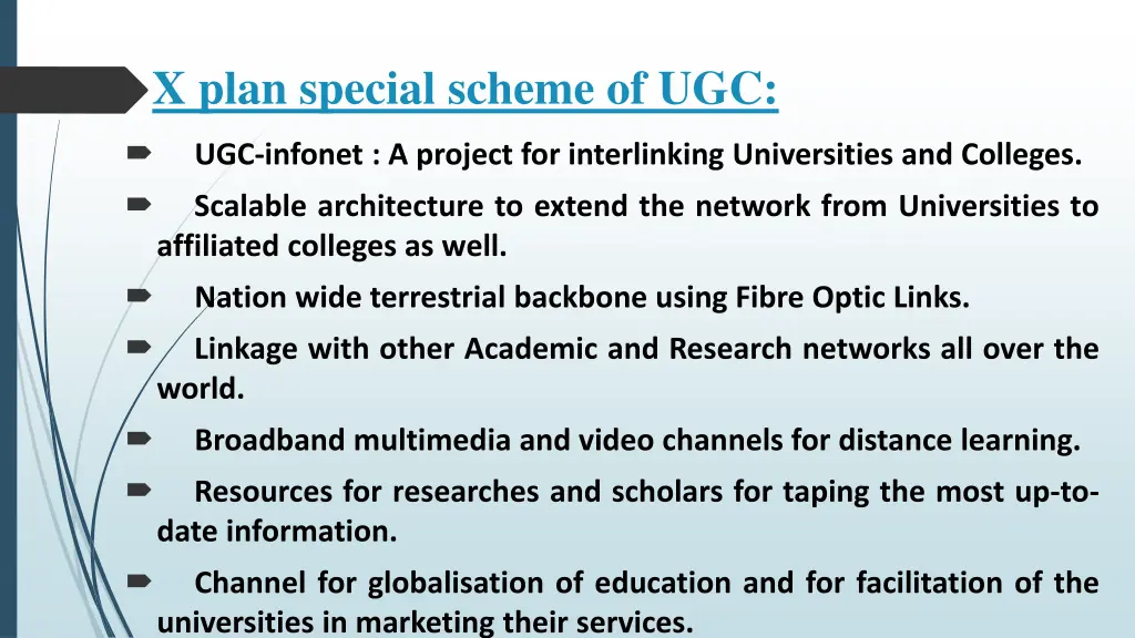 x plan special scheme of ugc