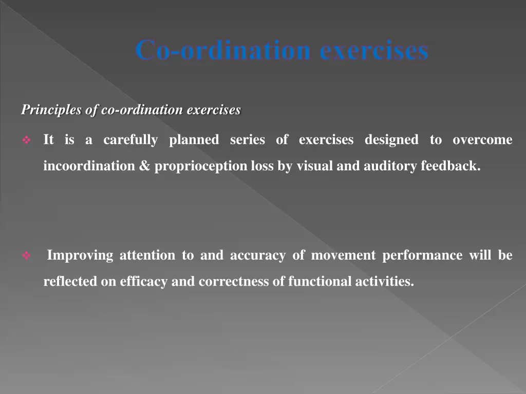 co ordination exercises 1