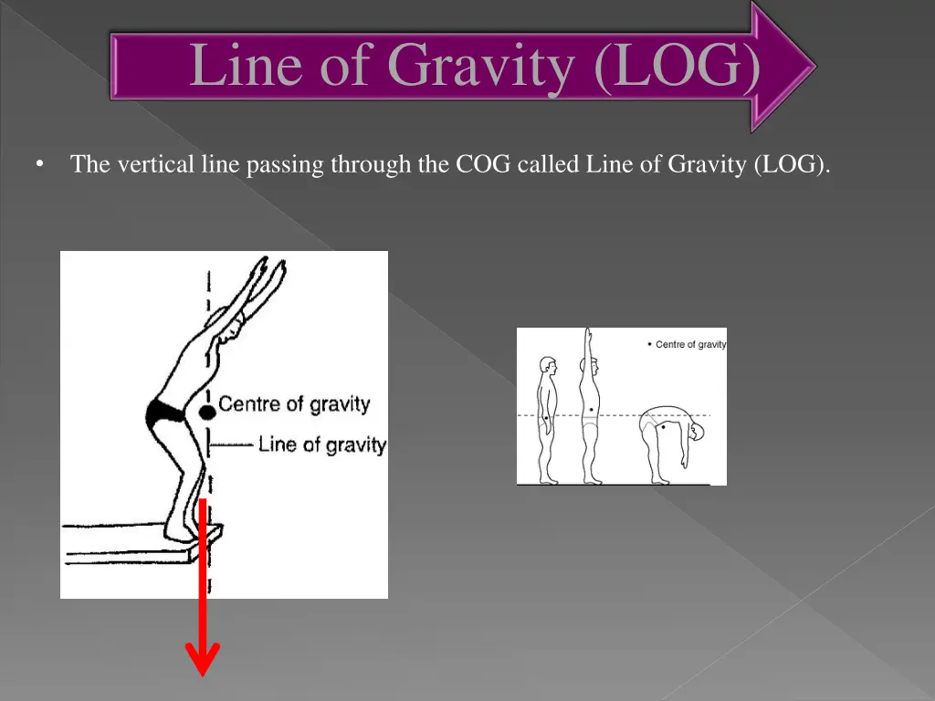 line of gravity log