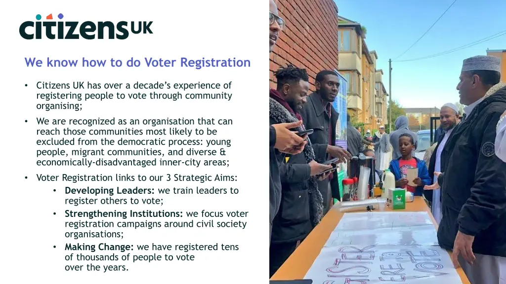 we know how to do voter registration