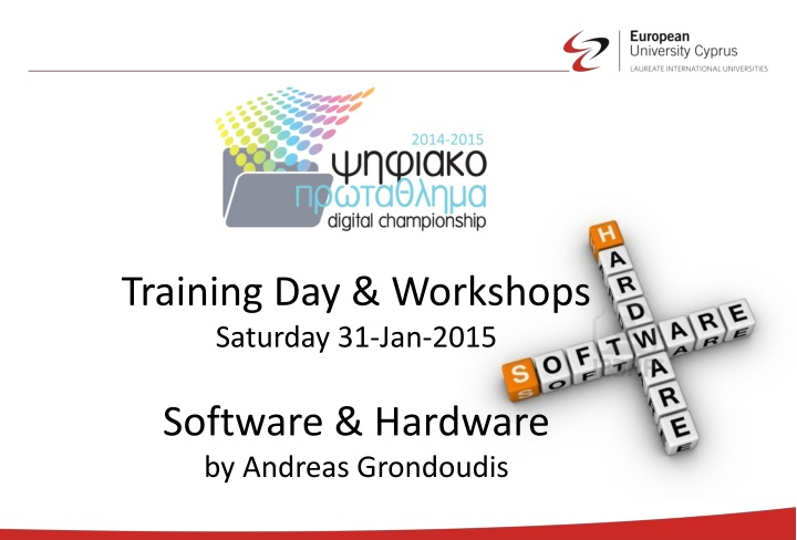 training day workshops saturday 31 jan 2015