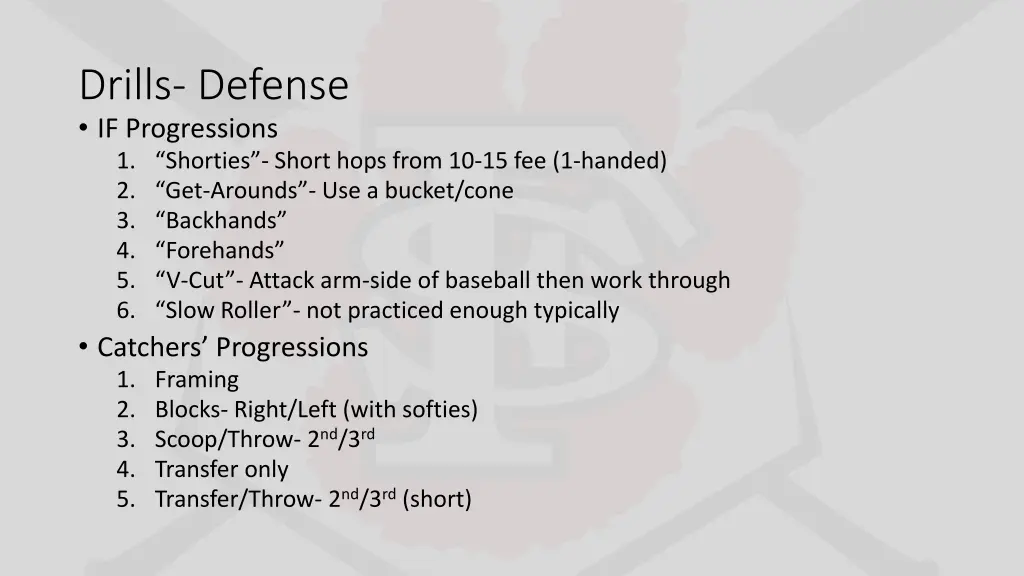 drills defense if progressions 1 shorties short