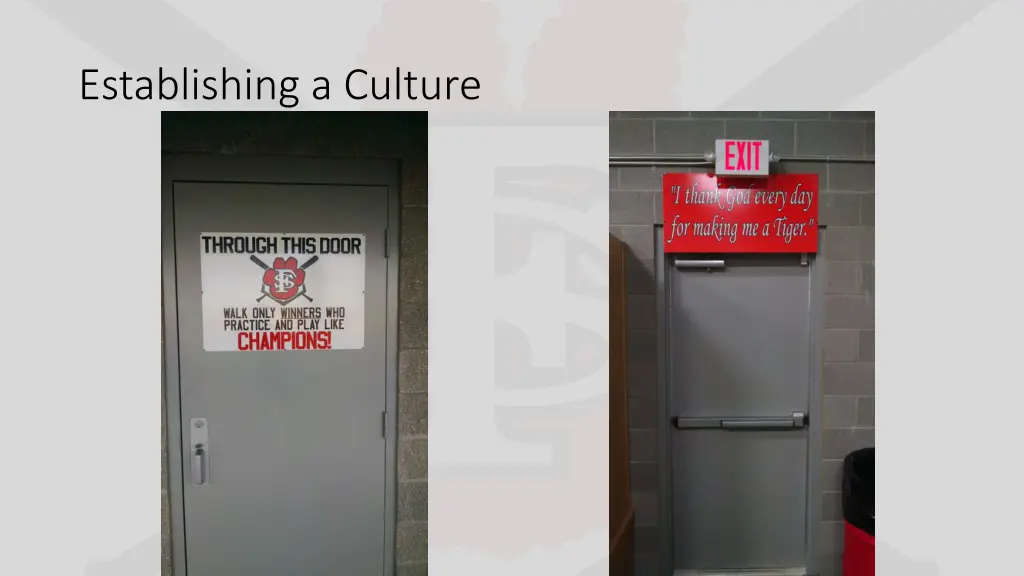 establishing a culture