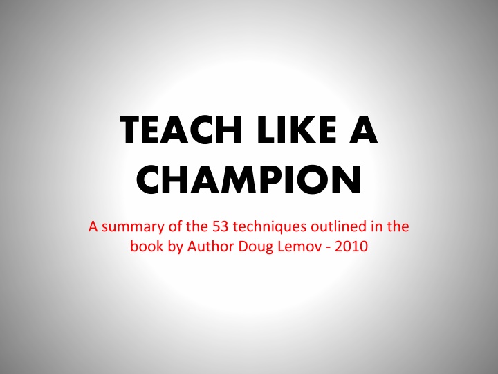 teach like a champion