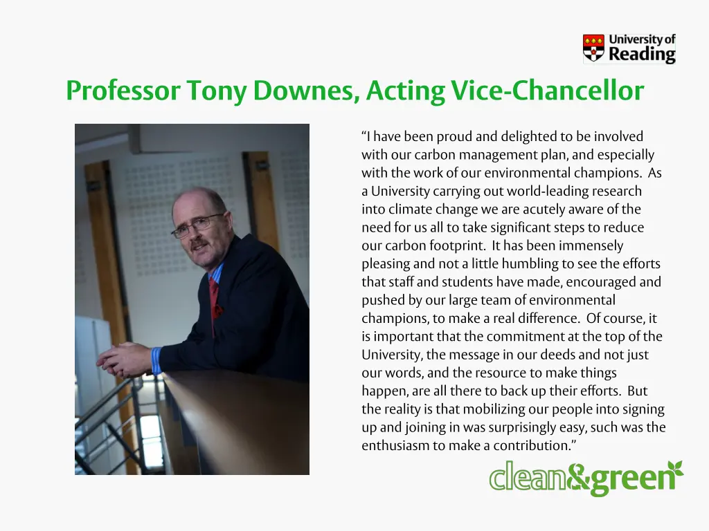 professor tony downes acting vice chancellor