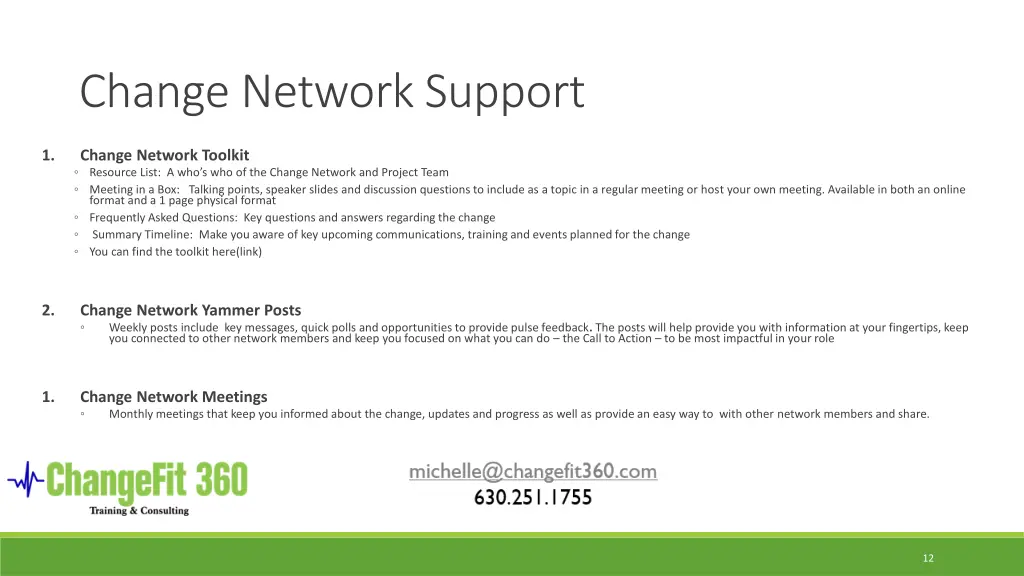 change network support