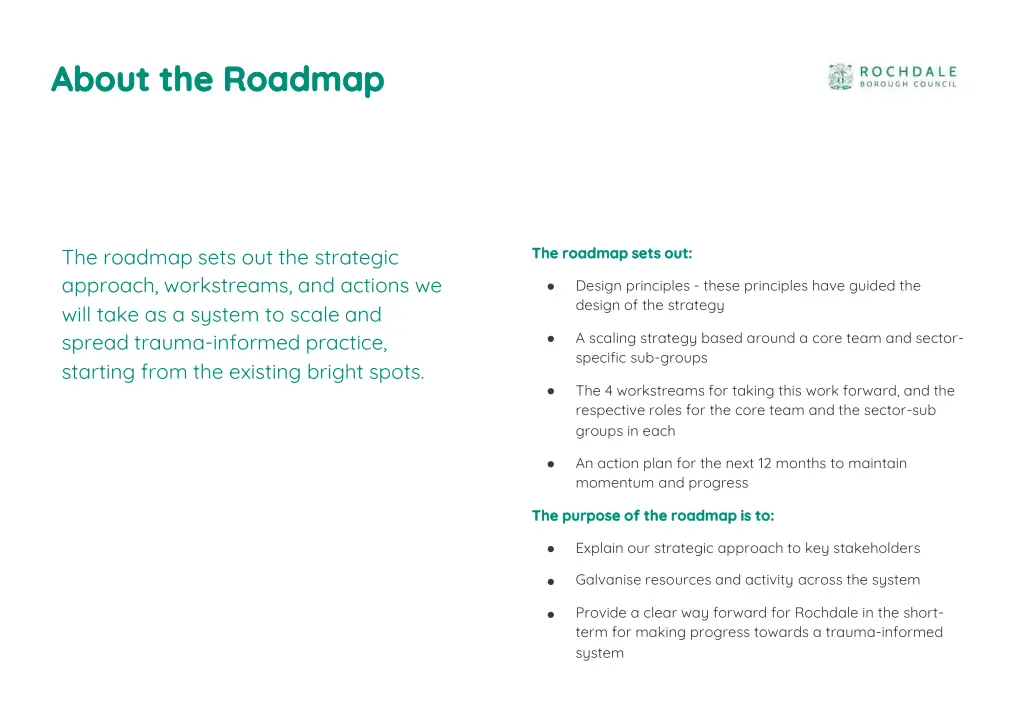 about the roadmap about the roadmap