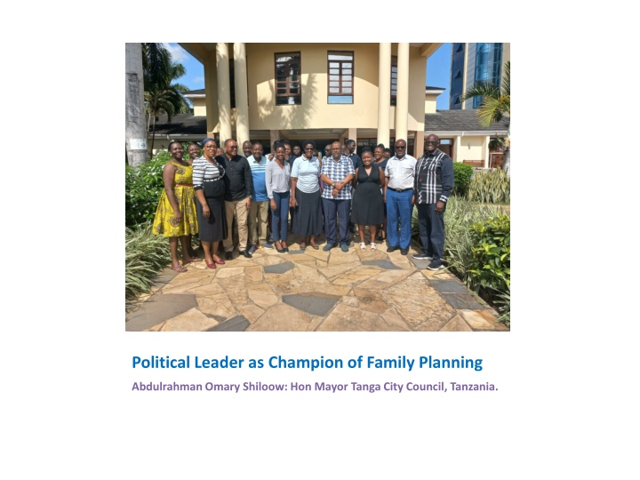 political leader as champion of family planning