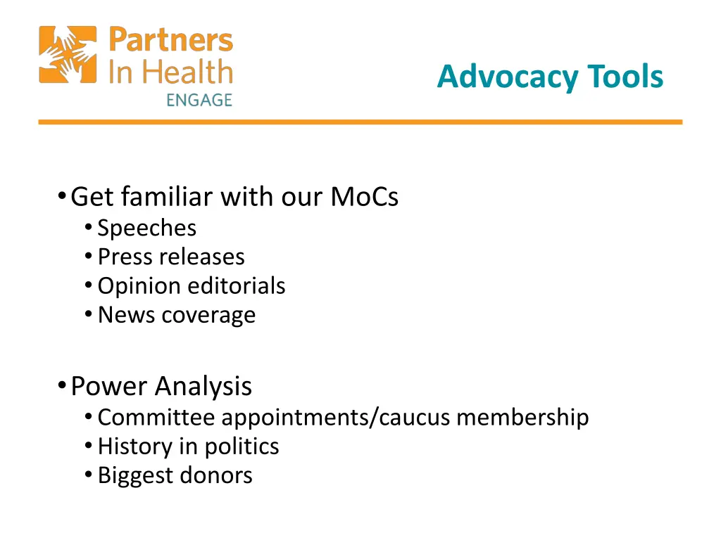 advocacy tools